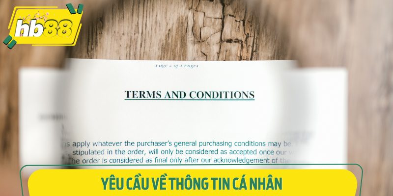 Điền thông tin cá nhân chính xác