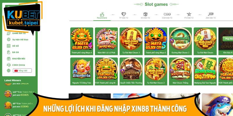 Người chơi sẽ nhận được rất nhiều ưu đãi khi đăng nhập Xin88